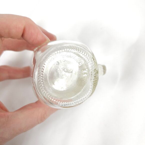 VTG Set of 4 Golden Harvest Mason Drinking Jar with Handles Green & Clear Glass - Picture 6 of 12